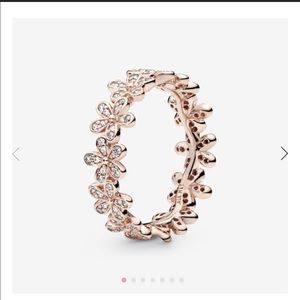 Pandora Rose Gold Flower Ring